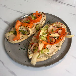 Toast With Spicy Cashew Carrot Salad