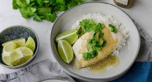 Aromatic Coconut Milk Poached Halibut