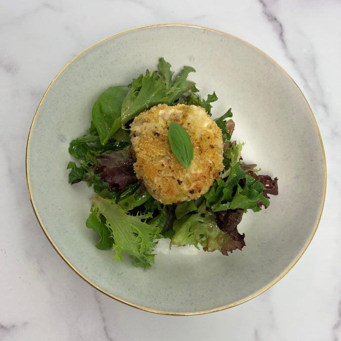 Farmers Market Summer Salad with Cabbage Patties