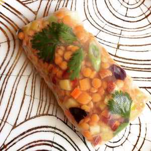 Habanero Carrot Curry Lentil Summer Rolls