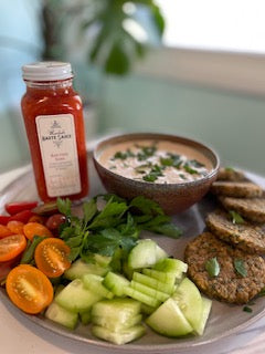 Baked Falafel with White Bean Hummus