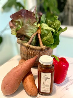 Quinoa And Sweet Potato Salad with Balsamic BBQ Vinaigrette