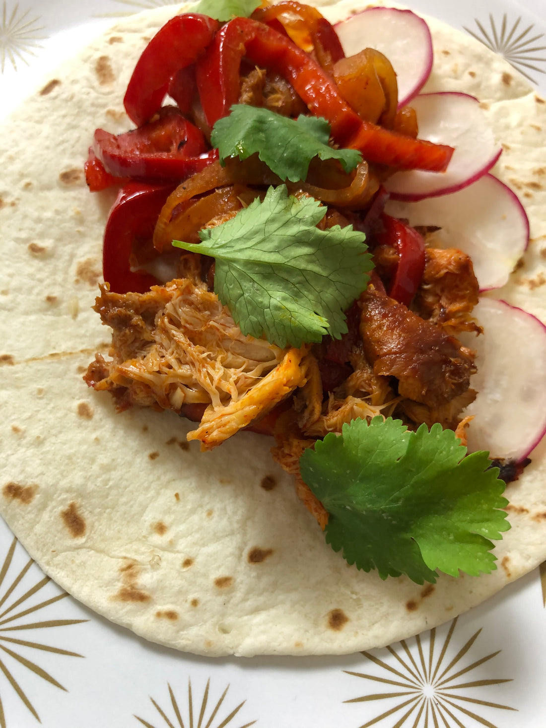 Gin Roasted Pepper Mushroom Fajitas