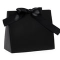 Elegant black gift wrap box with a satin ribbon bow, perfect for special occasions and thoughtful presentations.