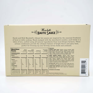 marshall's haute sauce gift set nutritional facts